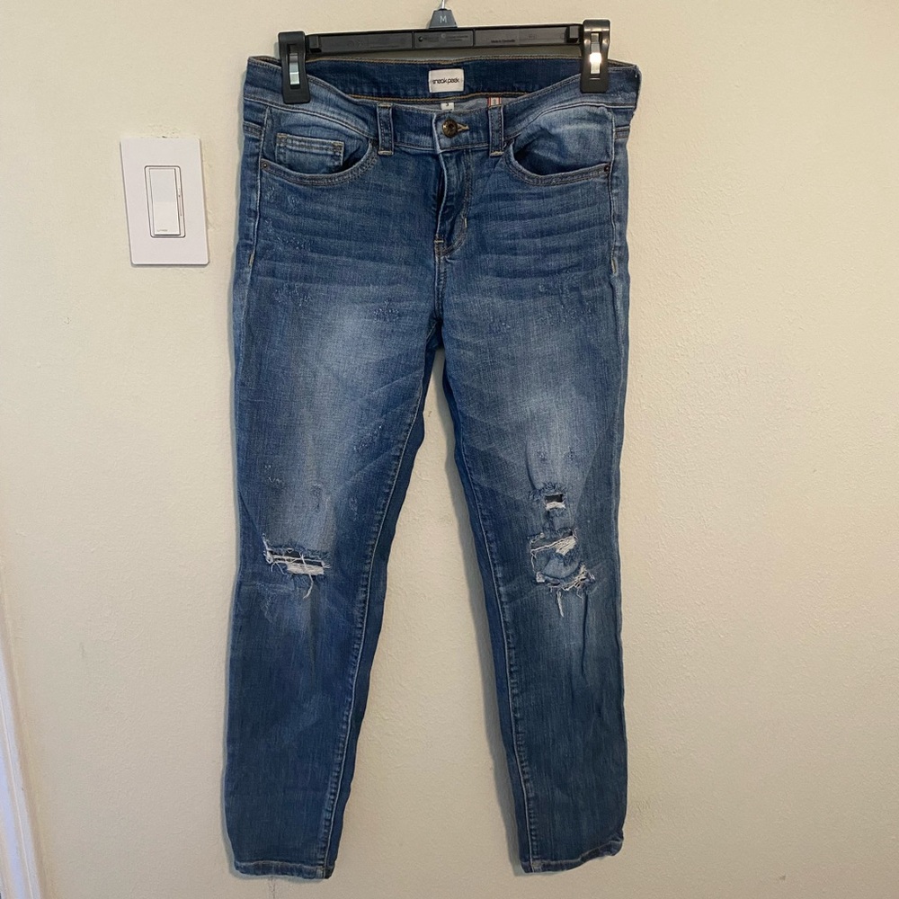 Sneak Peek Distressed Boyfriend Jeans